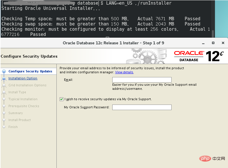 What should I do if the oracle linux installation is garbled?