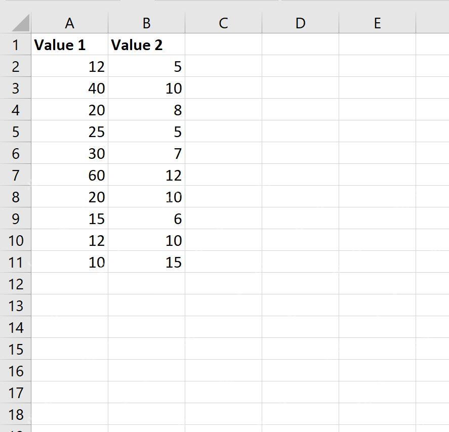 Excel 表格中两列数值用于计算比例