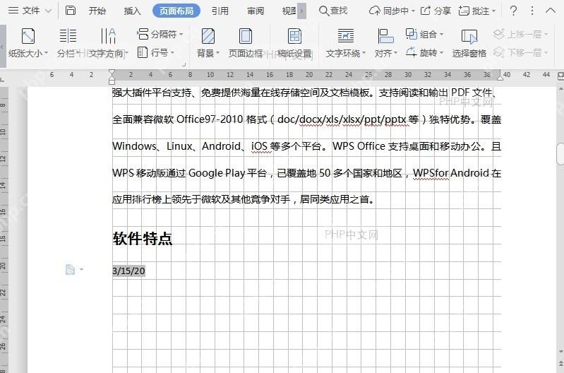 WPS如何设置文档绘图网格?结果检查