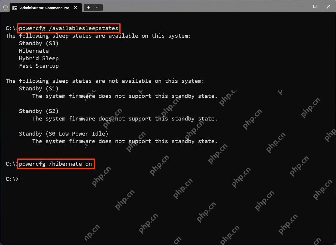 win11怎么删除休眠文件_win11休眠文件清理步骤 - php中文网