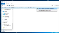 Win10 文件资源管理器网络页面提示网络发现已关闭并可启用