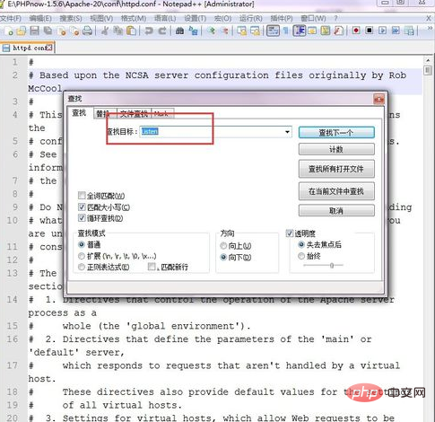 How to modify apache port