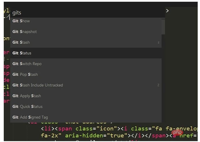 Explication graphique de la façon dutiliser le plug-in sublimeGit de sublime