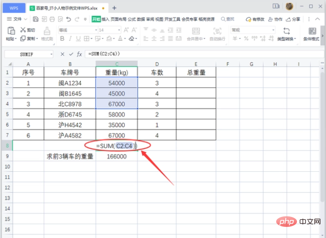 How to write the wps summation formula