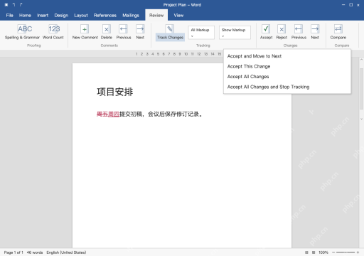 模拟 Word Windows 完整窗口：看全部标记，逐条决定保留什么