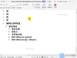 Word在文档大纲视图中如何显示对应项目级别的内容?设置效果
