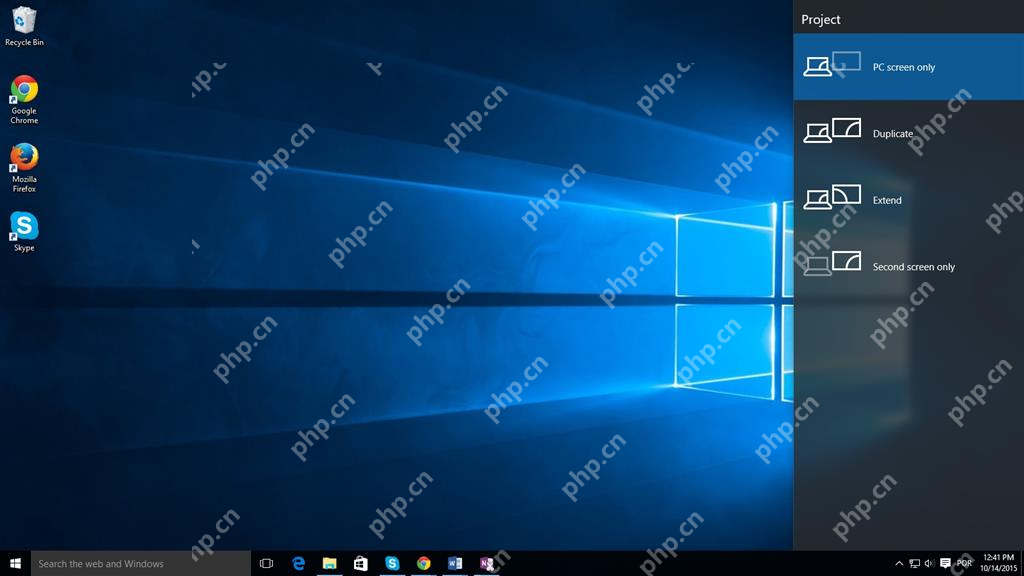 win10切换多显示器的快捷键是什么_win10多屏显示模式快捷切换指南 - php中文网