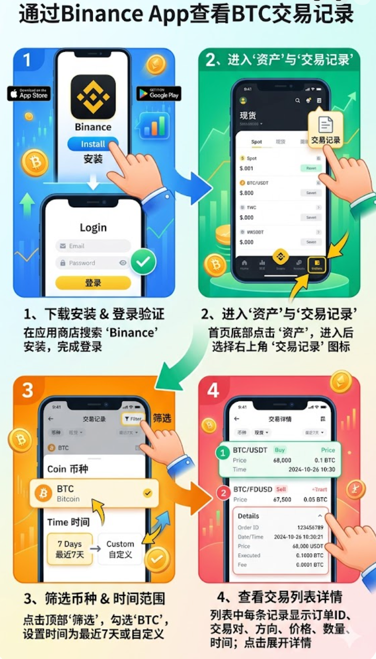 BTC交易记录怎么查询?最新查看方法详解【主流APP】 - php中文网