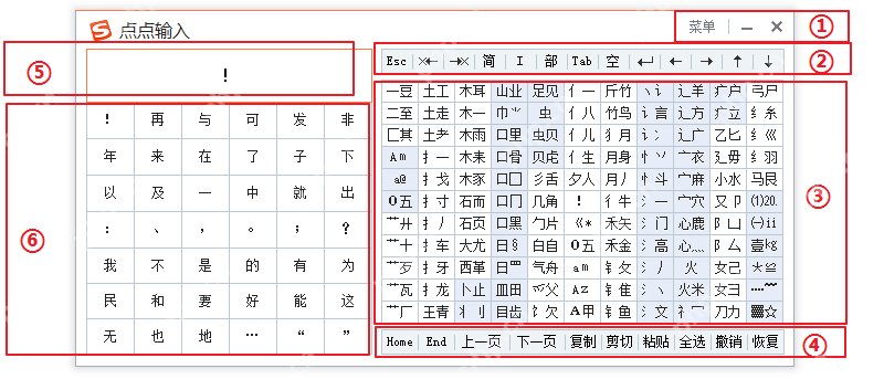 搜狗的面板式输入窗口已经显示输入区和候选区,证明这类扩展输入打开后会直接进入可操作的输入面板。