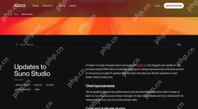 suno AI Studio 2.0加入MIDI和合成器的官方页面截图,证明新闻主体和更新来源