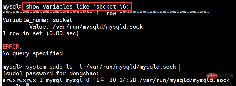 quest-ce que mysql.sock