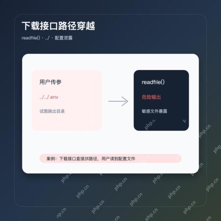php 下载接口路径穿越案例图