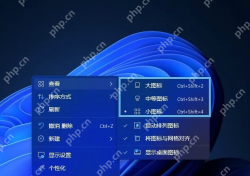 win11怎么调整图标大小_win11桌面与文件图标大小调整说明 - php中文网