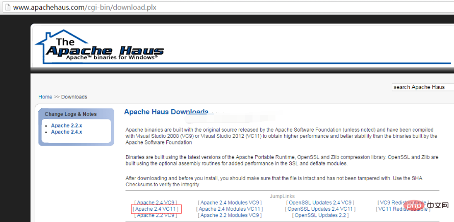 how to download apache