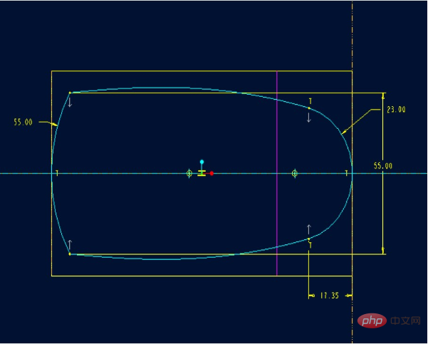 What are the detailed steps for drawing a mouse in ProE?