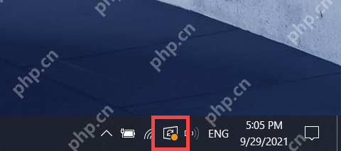 Win11 任务栏显示更新后需要重启的提示图标