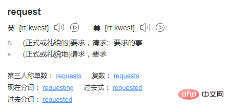 php request什麼意思