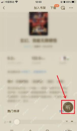 番茄免费小说听书入口,用于开启听书功能