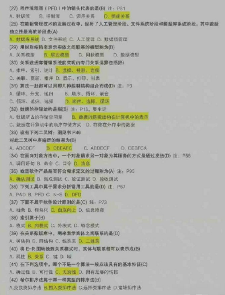 计算机二级考试常考知识点的138道题全答案分享 - php中文网