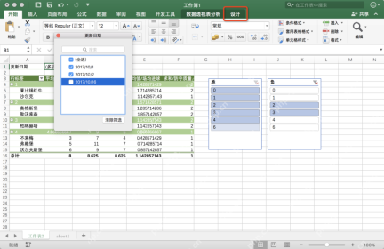Excel数据透视表创建成功后可以用字段和筛选器验证结果