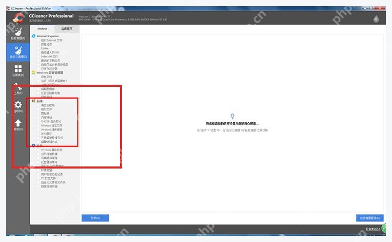 CCleaner Windows 电脑端 System 分类里的 Clipboard 剪贴板清理项
