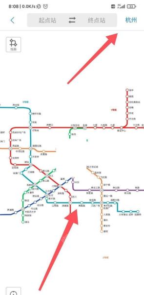 腾讯地图怎么查询地铁首末班时间-选择线路和站点