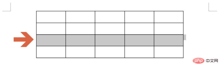 Add a row in the middle of the wps table