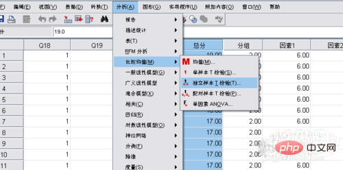 Comment faire une analyse de projet SPSS