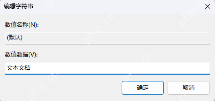 Windows 编辑字符串值窗口填写文本文档