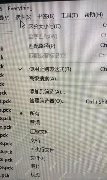 Everything怎么用正则表达式搜索