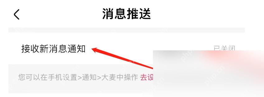 大麦消息推送接收新消息通知