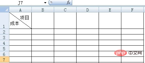 So verwenden Sie einen Schrägstrich, um zwei Inhalte in eine Excel-Tabelle zu schreiben