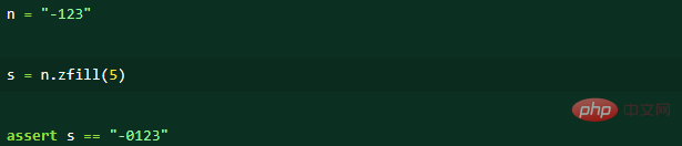 python如何為字串填充0