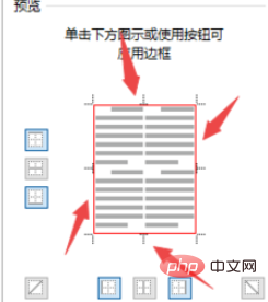 How to set the outer and inner borders of a word table