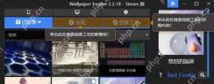 Wallpaper Engine 中文界面顶部显示已安装发现创意工坊入口和壁纸列表