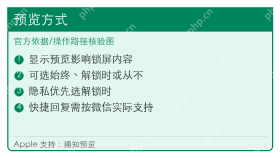 iPhone通知显示预览设置