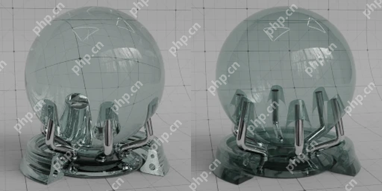 Blender 5.2 Principled BSDF Thin Glass 示例展示薄玻璃材质效果