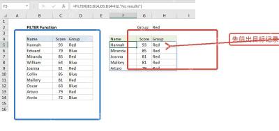 Excel FILTER筛选目标商品记录