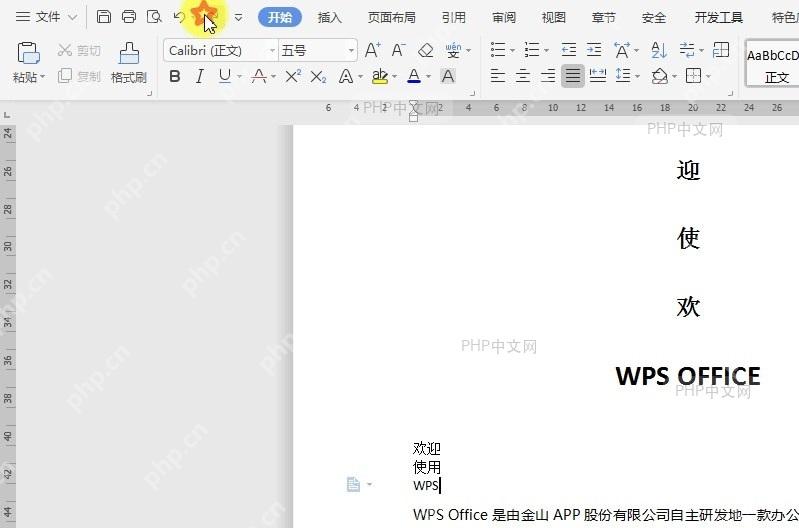 WPS如何恢复误撤销的文档操作?设置效果