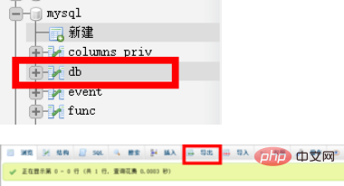 phpmyadmin에서 데이터 테이블을 내보내는 방법