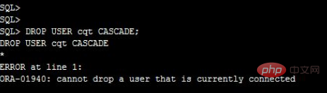 oracle無法刪除用戶怎麼辦