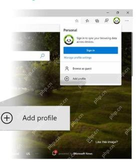 Microsoft Edge添加个人资料入口