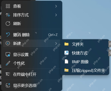 Windows 11 新建菜单里的压缩 zipped 文件夹项目