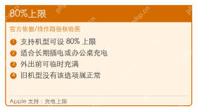iPhone优化电池充电开关已开启