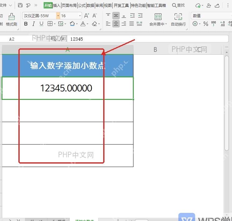 WPS设置单元格格式窗口中选择数值分类