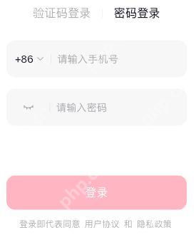 切换密码登录后的空手机号与密码输入项