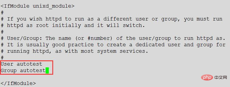 linux下修改apache伺服器的預設路徑