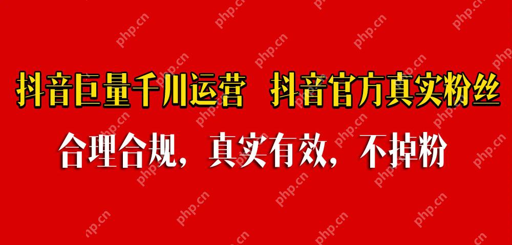 2025最新抖音1小时有效粉丝涨粉教学（500有效粉丝核心玩法） - php中文网