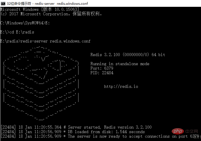 Comment démarrer Redis en utilisant cmd