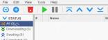 qBittorrent 顶部工具栏的蓝色队列上移下移按钮